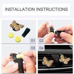 img 1 attached to FODIENS Butterfly Accessories Automotive Decoration Interior Accessories