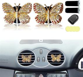 img 4 attached to FODIENS Butterfly Accessories Automotive Decoration Interior Accessories