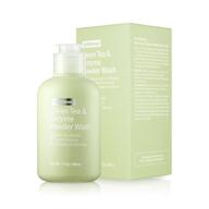 rejuvenate and purify with [by wishtrend] green tea & enzyme powder wash - low ph, antioxidation scrub cleanser (3.88 ounce) logo