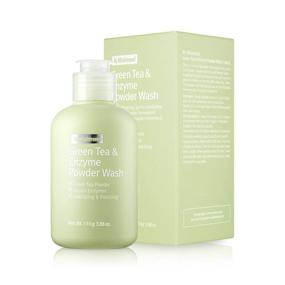 img 4 attached to Rejuvenate and Purify with [BY WISHTREND] Green Tea & Enzyme Powder Wash - Low pH, Antioxidation Scrub Cleanser (3.88 Ounce)