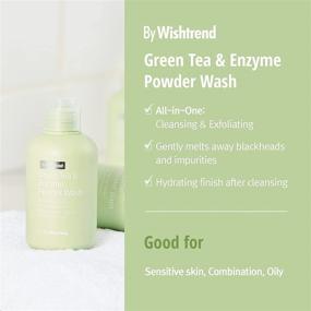 img 3 attached to Rejuvenate and Purify with [BY WISHTREND] Green Tea & Enzyme Powder Wash - Low pH, Antioxidation Scrub Cleanser (3.88 Ounce)