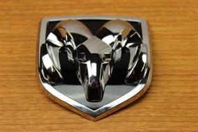 img 4 attached to 🐏 Dodge Ram 1500 2500 3500 Ram's Head Grille Emblem Badge - Mopar OEM