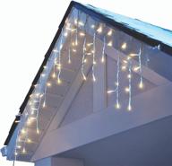 🎄 noma led christmas icicle string lights, 70 mini warm white bulbs, indoor & outdoor, 6.5 ft. white wire strand" - slightly optimized version логотип