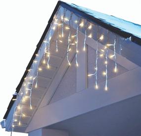 img 4 attached to 🎄 NOMA LED Christmas Icicle String Lights, 70 Mini Warm White Bulbs, Indoor & Outdoor, 6.5 Ft. White Wire Strand" - slightly optimized version