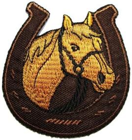 img 2 attached to Horse Equestrian Horseshoe Embroidered Patch