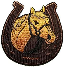 img 3 attached to Horse Equestrian Horseshoe Embroidered Patch