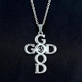 img 1 attached to Necklace Stainless Pendant Christian Y835