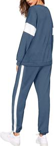 img 1 attached to 👚 Sipaya Women's Colorblock Striped Sweatsuits: Stylish 2 Piece Outfits with Pockets