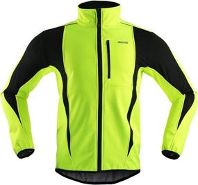 img 3 attached to 🧥 ARSUXEO Winter Warm UP Thermal Softshell Cycling Jacket - Windproof, Waterproof & 15-k Rated