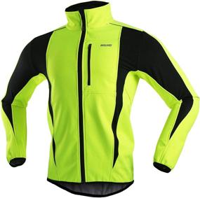 img 4 attached to 🧥 ARSUXEO Winter Warm UP Thermal Softshell Cycling Jacket - Windproof, Waterproof & 15-k Rated