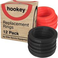 additional elite sportz giant hookey replacement rings - 12 extra rings, 6 red and 6 black, for elite giant 20 inches hookey toss game логотип