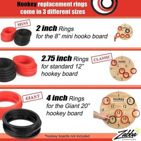 img 3 attached to Additional Elite Sportz Giant Hookey Replacement Rings - 12 Extra Rings, 6 Red and 6 Black, for Elite Giant 20 inches Hookey Toss Game