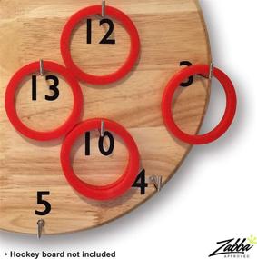 img 1 attached to Additional Elite Sportz Giant Hookey Replacement Rings - 12 Extra Rings, 6 Red and 6 Black, for Elite Giant 20 inches Hookey Toss Game