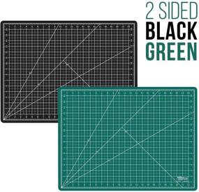 img 2 attached to 18x24 Green/Black Professional Self Healing 5-Ply Double Sided Durable Non-Slip PVC Cutting Mat for Scrapbooking, Quilting, Sewing and Arts & Crafts Projects - US Art Supply