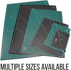 img 1 attached to 18x24 Green/Black Professional Self Healing 5-Ply Double Sided Durable Non-Slip PVC Cutting Mat for Scrapbooking, Quilting, Sewing and Arts & Crafts Projects - US Art Supply