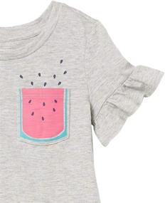 img 1 attached to Watermelon Girls' Clothing: Amazon Brand Short Sleeve T Shirts for Tops, Tees & Blouses