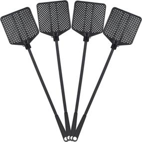 img 4 attached to OFXDD Rubber Swatter Heavy Black Household Supplies