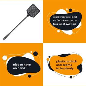 img 1 attached to OFXDD Rubber Swatter Heavy Black Household Supplies