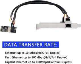 img 2 attached to 🔌 SinLoon M.2(B-Key/M-Key) to PCI-E Gigabit Ethernet Card with Drive-Free RJ45 LAN NIC - PCI-Express Network Card for Desktop PC - 10/100/1000Mbps