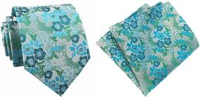img 4 attached to Novelty Paisley Pattern Necktie Handkerchief Boys' Accessories
