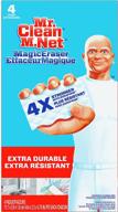 🧽 efficient and long-lasting: mr. clean magic eraser extra durable 4ct. scrubber & cleaning sponge logo