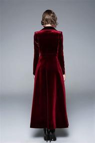 img 1 attached to 🧥 Velvet Maxi Length Women's Coats, Jackets & Vests for Casual Wear