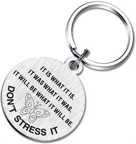img 2 attached to Saying Quote KeyChain Inspirational Chains