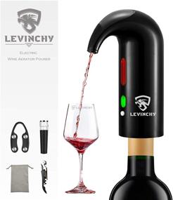 img 4 attached to LEVINCHY Electric Wine Aerator Pourer: One-Touch Oxidizer & Dispenser