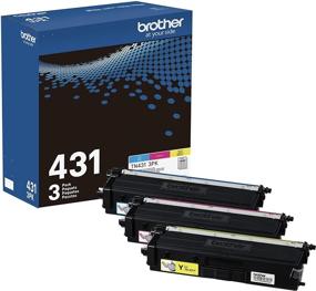 img 4 attached to 🖨️ Brother TN-431 3PK Cyan, Magenta, and Yellow Standard Yield Toner Cartridge Set (Model: TN4313PK)