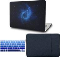 💙 protective bundle: kecc compatible with macbook pro 16 inch case cover 2021 release m1 pro/max a2485 with touch id - hard shell, keyboard cover, sleeve (blue) logo