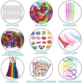 img 3 attached to 🌈 Loom Rubber Bands Mega Kit - 11,000pcs Refill in 28 Colors with Accessories: S-Clips, ABC Beads, Charms & More!