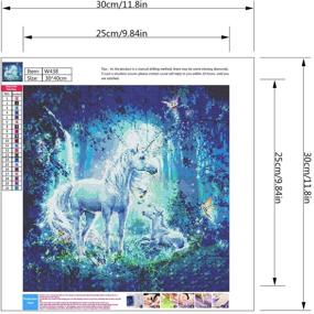 img 1 attached to Diamond Painting Adults Unicorn Accessories Painting, Drawing & Art Supplies