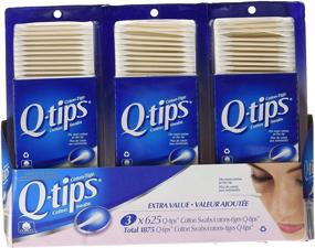 img 2 attached to 💯 3-Pack of Q-tips Cotton Swabs - 625 ct: Value & Quality Combined