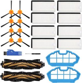 img 4 attached to 🔧 Запасные части Smilyan для робота-пылесоса Ecovacs Deebot N79 N79s DN622 500 N79w Yeedi K600 K700 - набор важных аксессуаров: 2 главные щетки, 2 основных фильтра, 8 HEPA-фильтров, 8 боковых щеток.