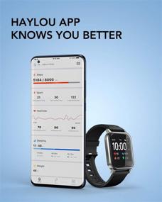 img 1 attached to 🕒 HAYLOU LS02 SmartWatch (1.4", 260mAh, Bluetooth 5.0, IP68) - Fitness Tracker with Haylou App (Heart Rate, Pedometer, Calorie, Sleep, Multi-Sports Tracking, Smart Notifications) - iOS & Android Compatible