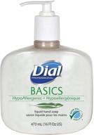 🧴 dial professional basics hypoallergenic liquid hand soap, green seal certified, 16 oz pump (12-pack) logo