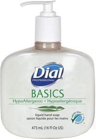 img 2 attached to 🧴 Dial Professional Basics Hypoallergenic Liquid Hand Soap, Green Seal Certified, 16 OZ Pump (12-Pack)