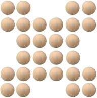 🎨 kansoo 100pcs 0.78" unfinished natural wooden round balls - craft supplies by woodpeckers crafts logo