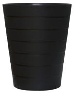 🗑️ nipogear slim round plastic small trash can wastebasket - 1.5 gallons b-black garbage container bin: sleek design and optimal size logo