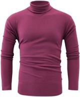 👔 jonivey men's basic turtleneck: stylish solid casual knitted t-shirt pullover tops логотип