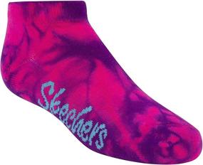 img 3 attached to 🧦 Skechers Girls' 6 Pack Low Cut Socks + 3 Pack Hair Ties: Stylish Footwear and Hair Accessories Combo