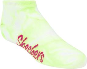 img 2 attached to 🧦 Skechers Girls' 6 Pack Low Cut Socks + 3 Pack Hair Ties: Stylish Footwear and Hair Accessories Combo