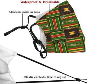 img 1 attached to Pattern African Adjustable Washable Reusable