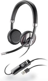 img 4 attached to 🎧 Blackwire C720-M Wired Headsets by Plantronics - Retail Packaging - Black