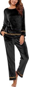 img 4 attached to Sykooria Velour Tracksuit Pajamas Jogging Women's Clothing in Lingerie, Sleep & Lounge