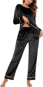 img 1 attached to Sykooria Velour Tracksuit Pajamas Jogging Women's Clothing in Lingerie, Sleep & Lounge