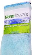 life miracle nano towels - eco-friendly fabric cleaning solution for all surfaces using water; no need for paper towels or harmful chemicals (teal) logo