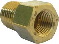 lasco 17-6783 1/4-inch female flare by 1/4-inch male pipe thread brass adapter: enhanced plumbing connector logo