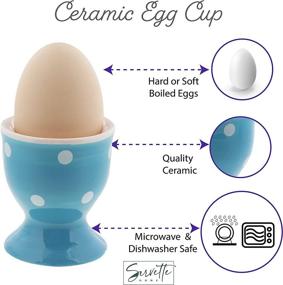 img 2 attached to 🥚 Egg Polka Soft Boiled Holder: Secure and Stylish Solution for Perfectly Cooked Eggs