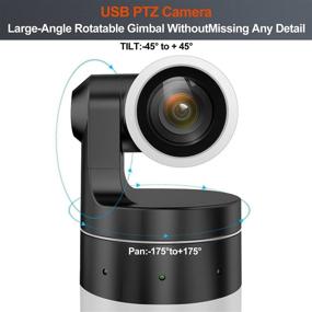 img 3 attached to 📷 Lierhyt HD 1080P 10X Optical Zoom USB PTZ Camera System - Compatible with Various Video Conferencing Software, Ideal for Business, Education, and Church Settings